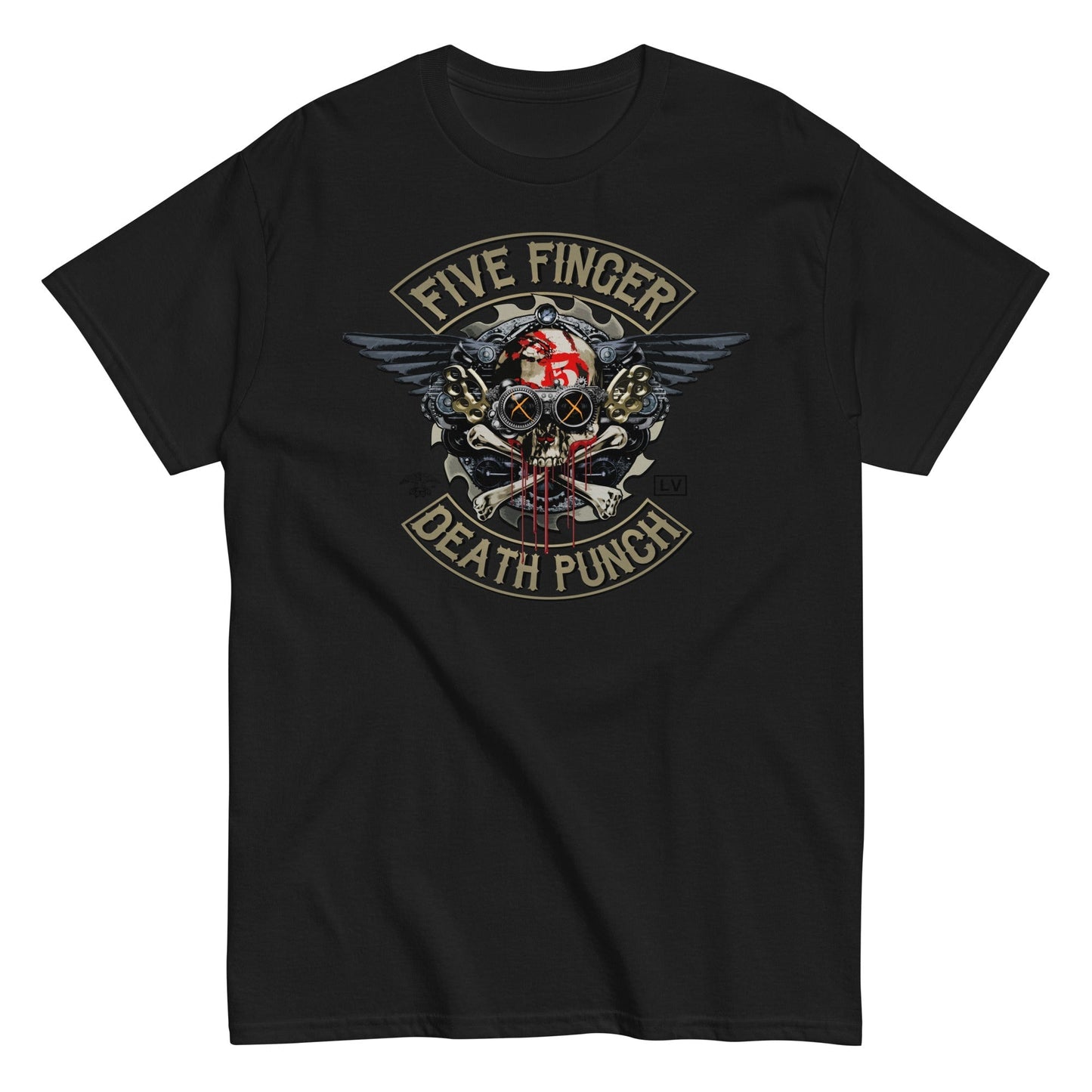 MerchMoment Five Finger Death Punch - Crossbones T-Shirt [Apparel] Black