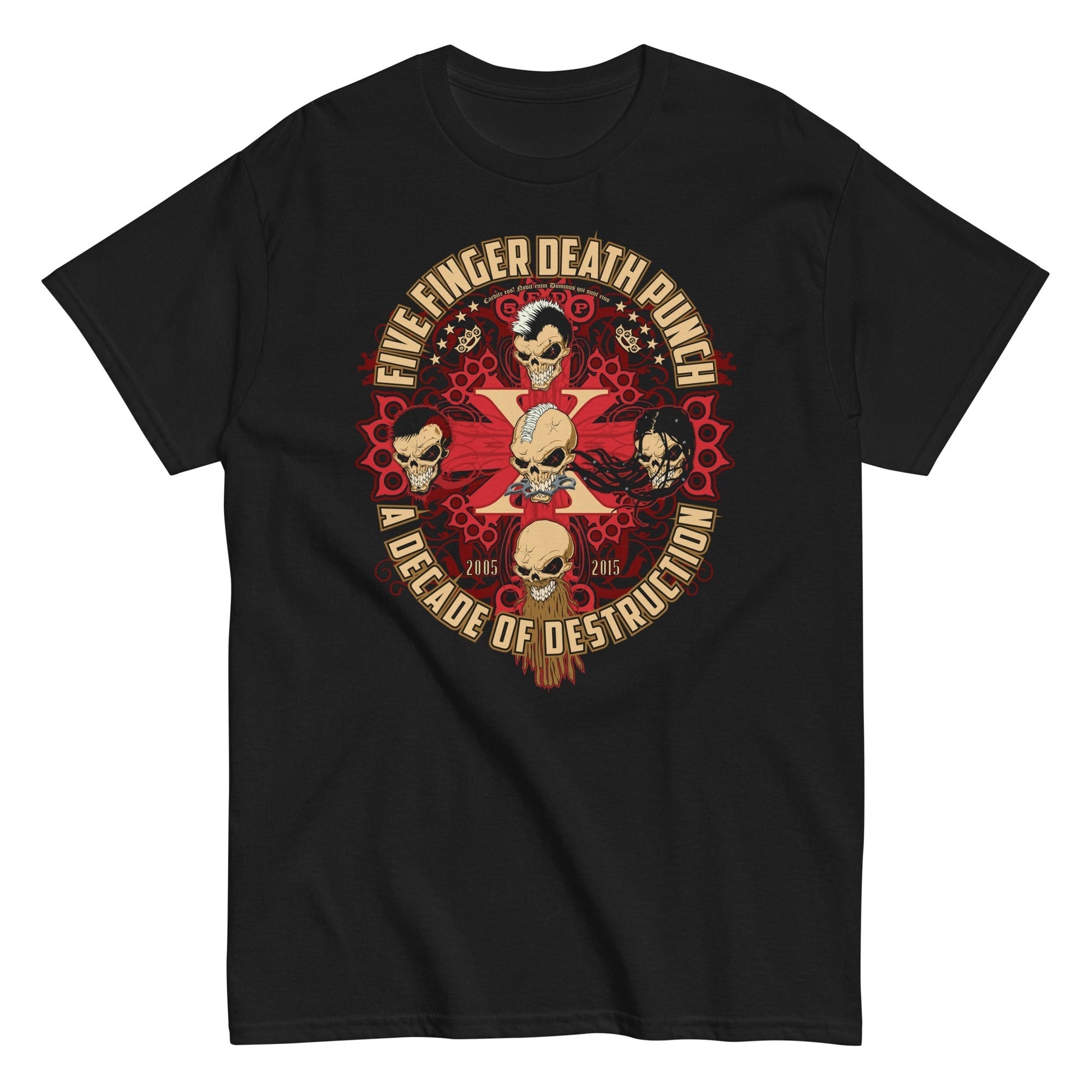MERCHMOMENT Five Finger Death Punch - Decade of Destruction T-Shirt [Apparel] - Rock Band Apparel
