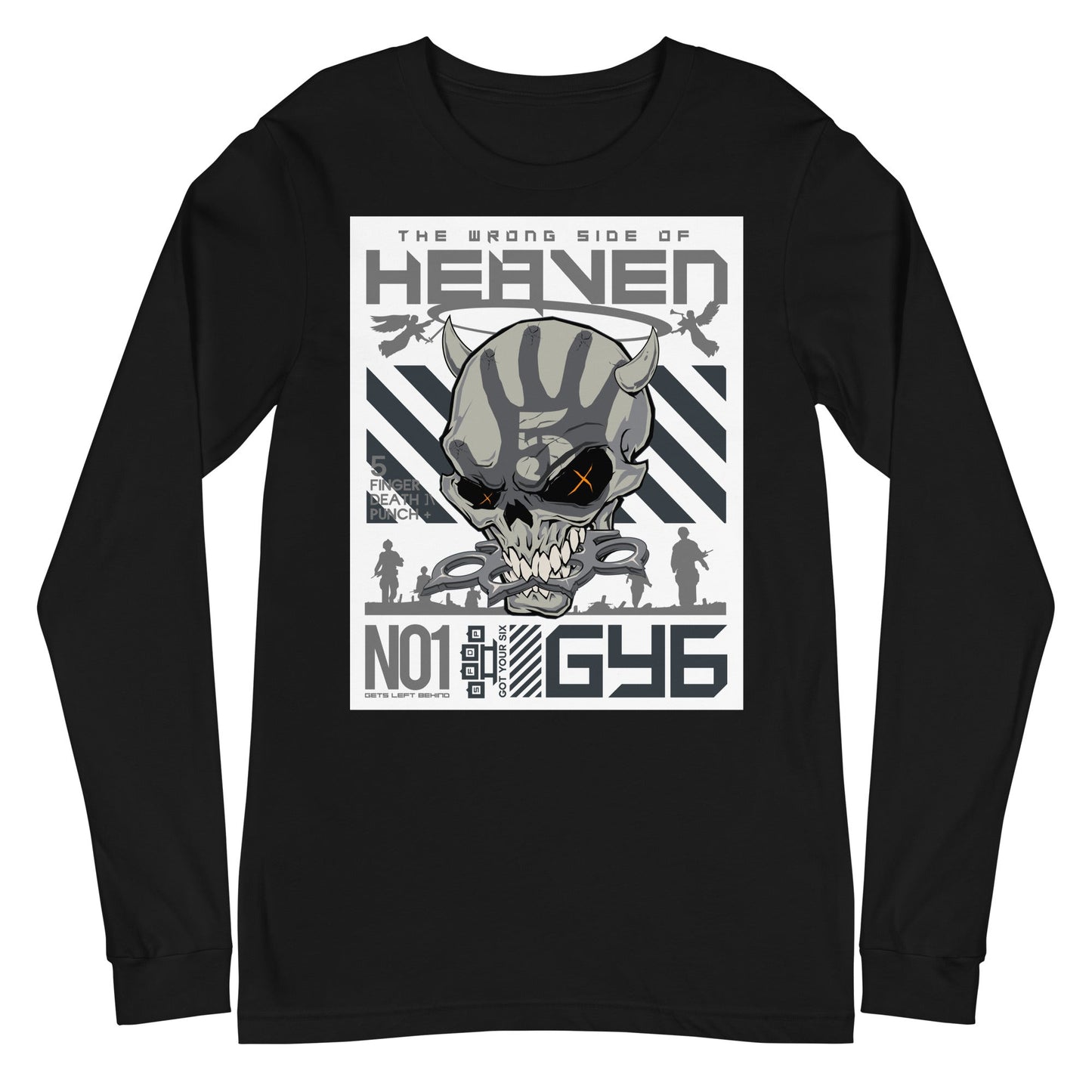 MerchMoment Five Finger Death Punch - GY6 Long Sleeve T-Shirt [Apparel] Black
