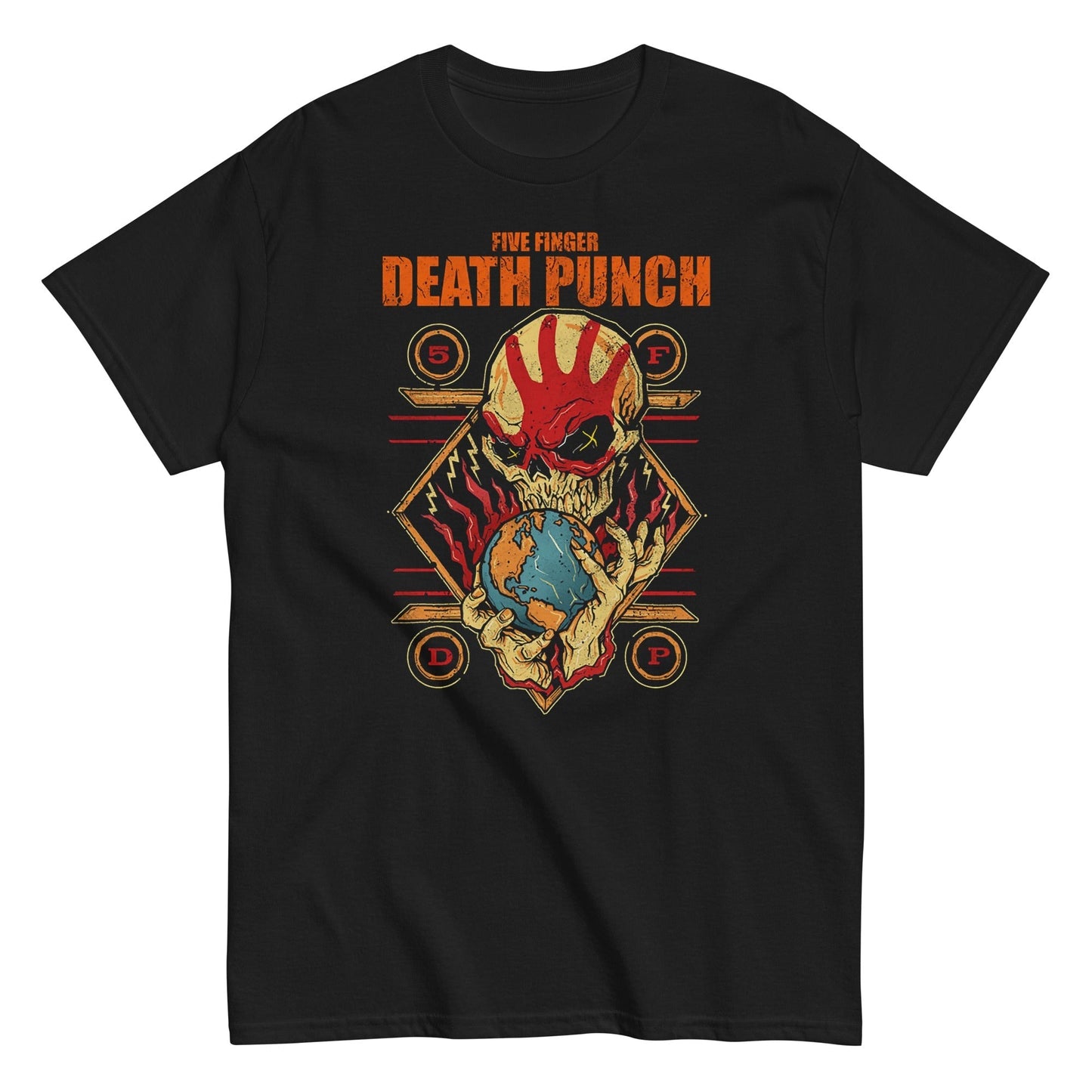 MerchMoment Five Finger Death Punch - Hand Skull Logo T-Shirt [Apparel] Black