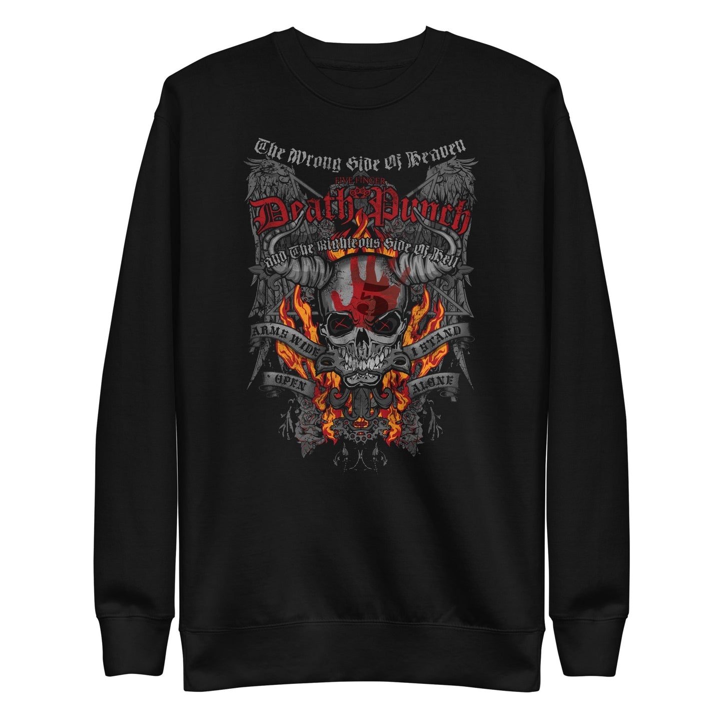 MerchMoment Five Finger Death Punch - Wrong or Righteous Sweatshirt [Apparel] Black