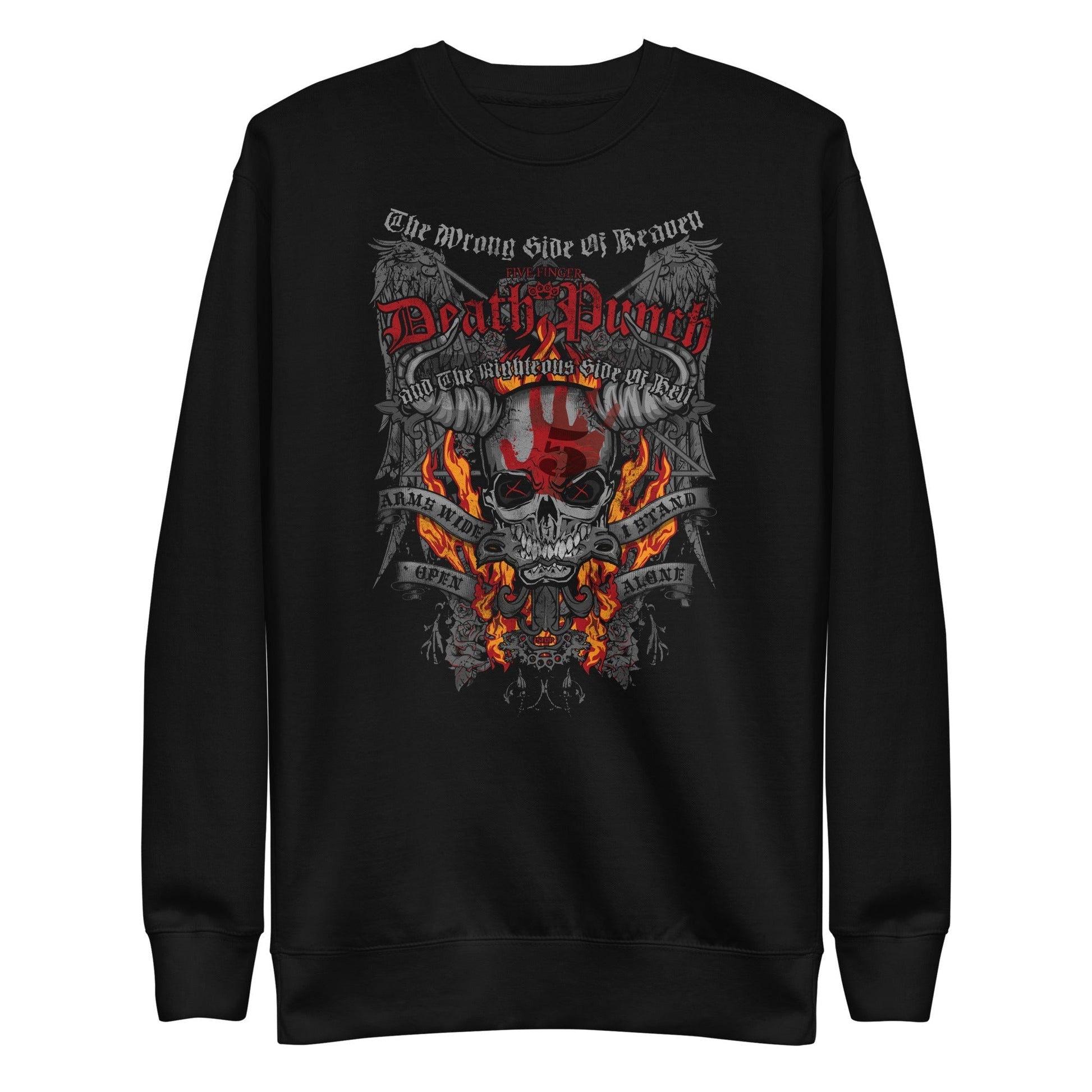 MerchMoment Five Finger Death Punch - Wrong or Righteous Sweatshirt [Apparel] Black
