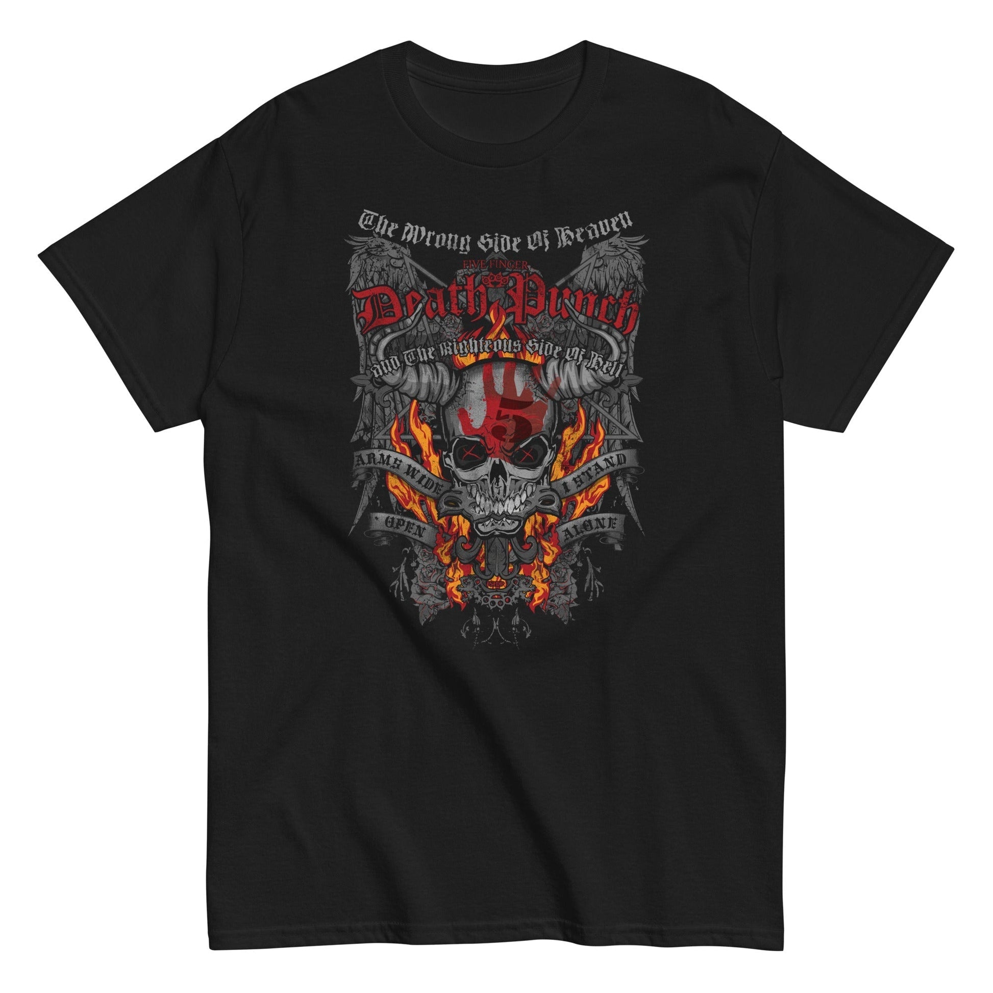 MERCHMOMENT Five Finger Death Punch - Wrong or Righteous T-Shirt [Apparel] - Rock Band Apparel