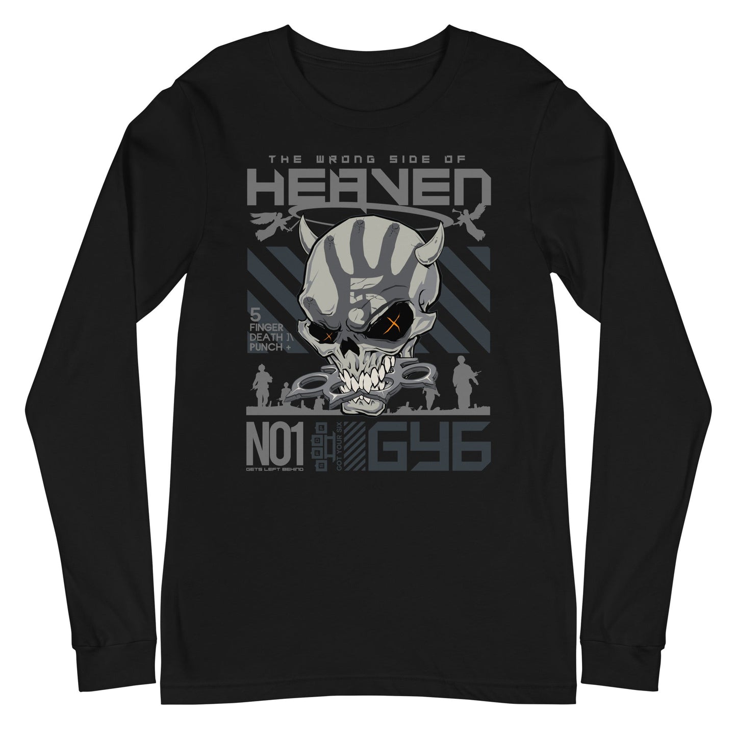 MERCHMOMENT Five Finger Death Punch - Wrong Side of Heaven Long Sleeve T-Shirt [Apparel] - Rock Band Apparel