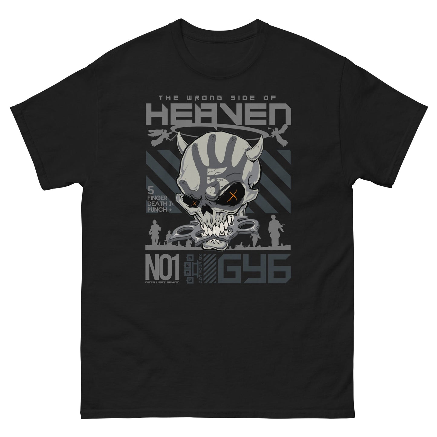 MerchMoment Five Finger Death Punch - Wrong Side of Heaven T-Shirt [Apparel] Black