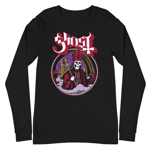 MERCHMOMENT Ghost - Carrying Cross Long Sleeve T-Shirt [Apparel] - Rock Band Apparel
