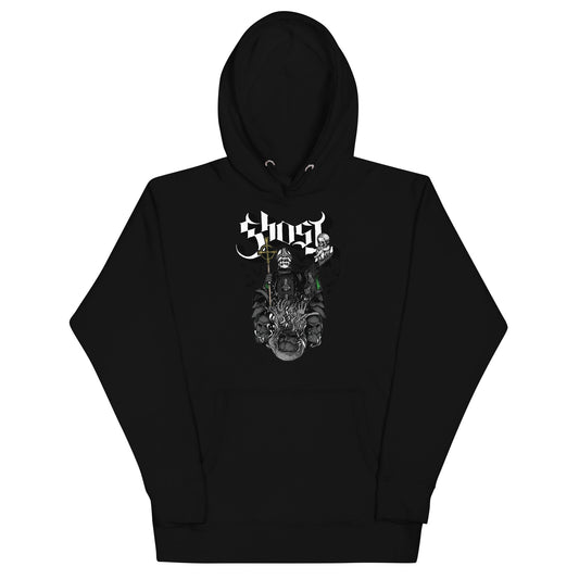 MerchMoment Ghost - Darkness Awaits Hoodie [Apparel] Black