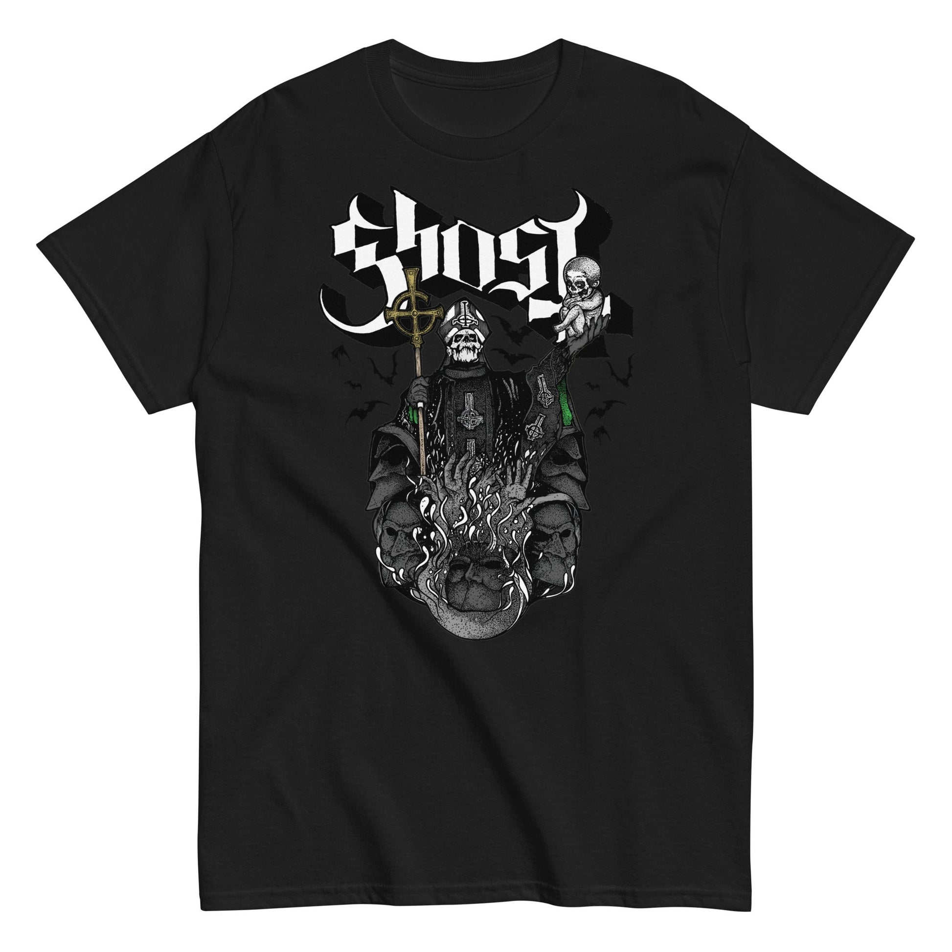 MERCHMOMENT Ghost - Darkness Awaits T-Shirt [Apparel] - Rock Band Apparel