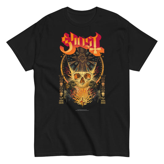 MerchMoment Ghost - Flaming Logo T-Shirt [Apparel] Black