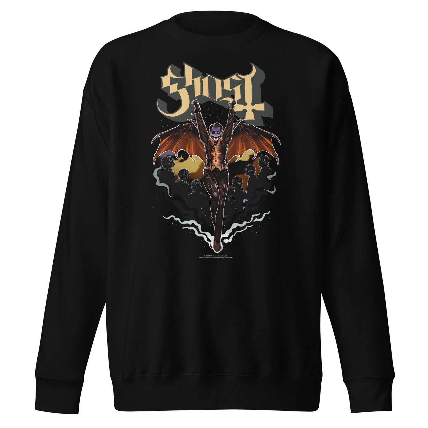 MerchMoment Ghost - Fly Over Sweatshirt [Apparel] Black