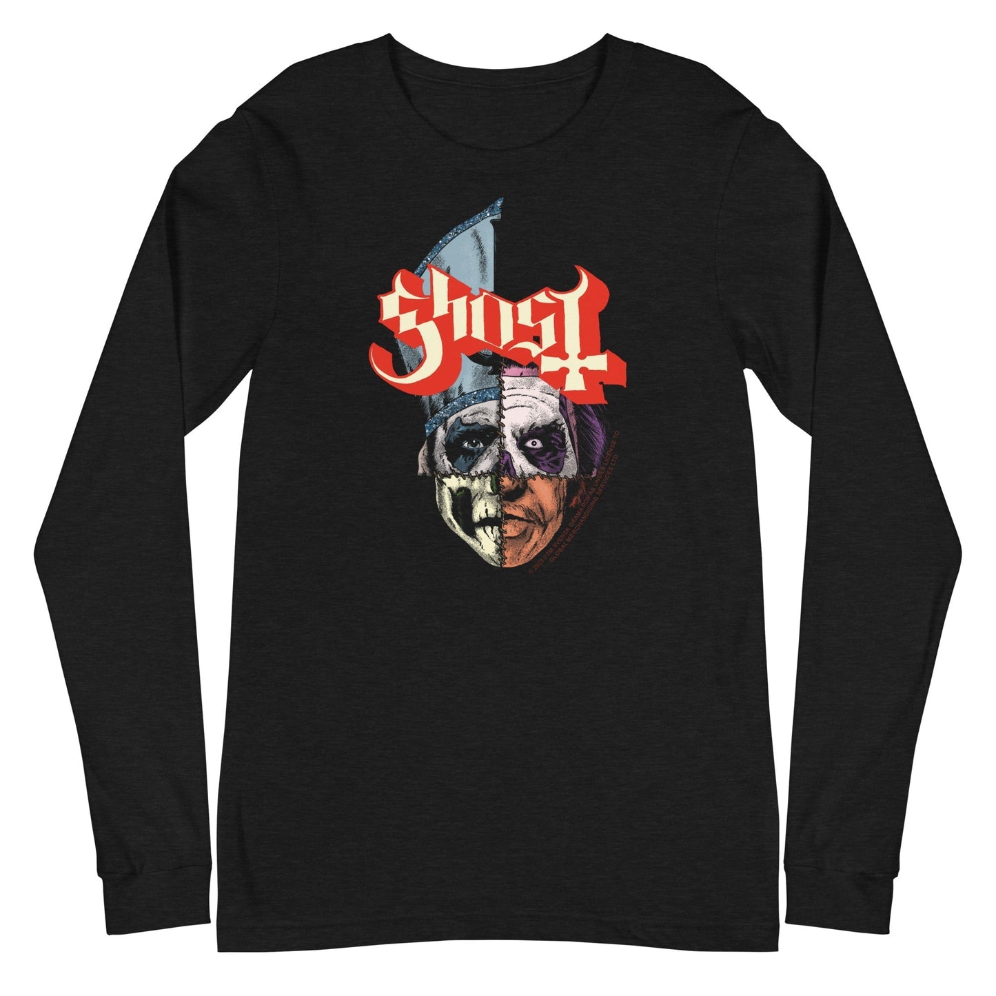 MerchMoment Ghost - Four Corners Long Sleeve T-Shirt [Apparel] Black