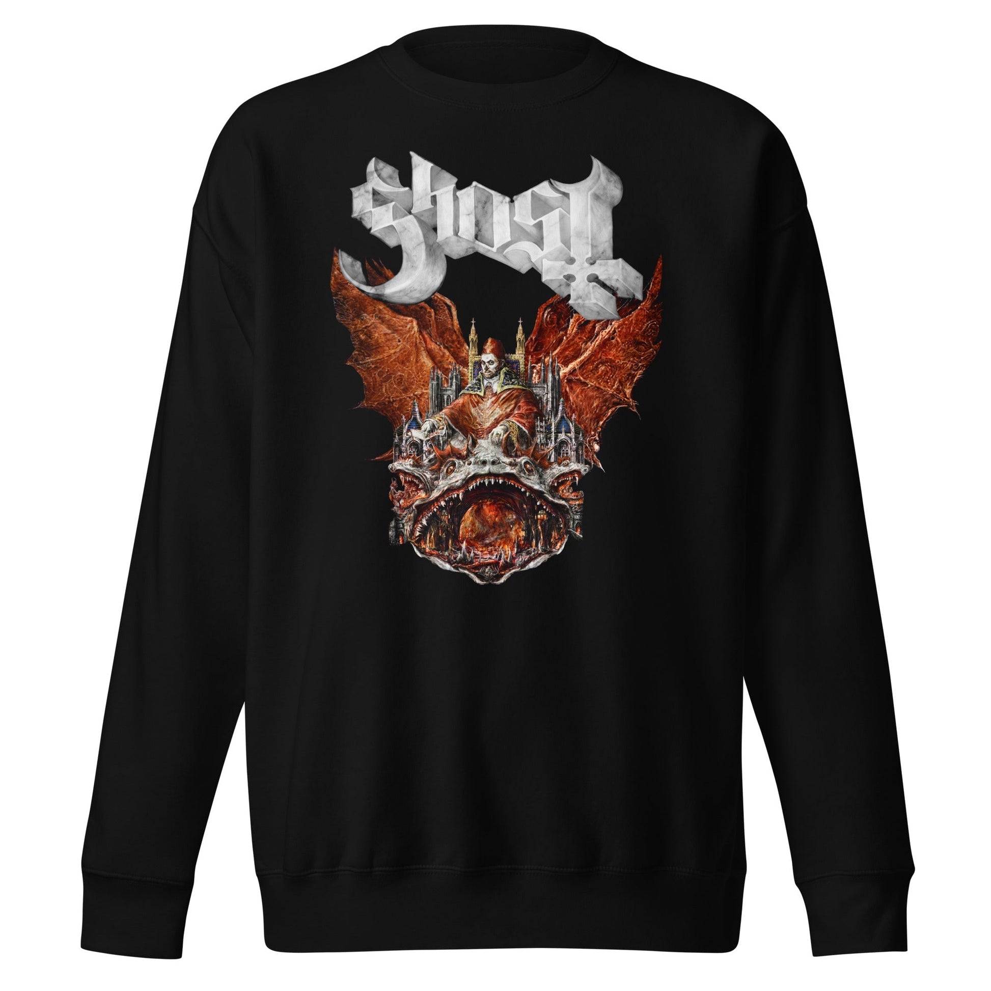 MerchMoment Ghost - Gilded Logo Sweatshirt [Apparel] Black