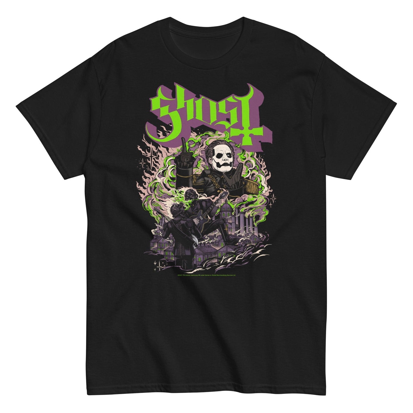 MerchMoment Ghost - Graveyard T-Shirt [Apparel] Black