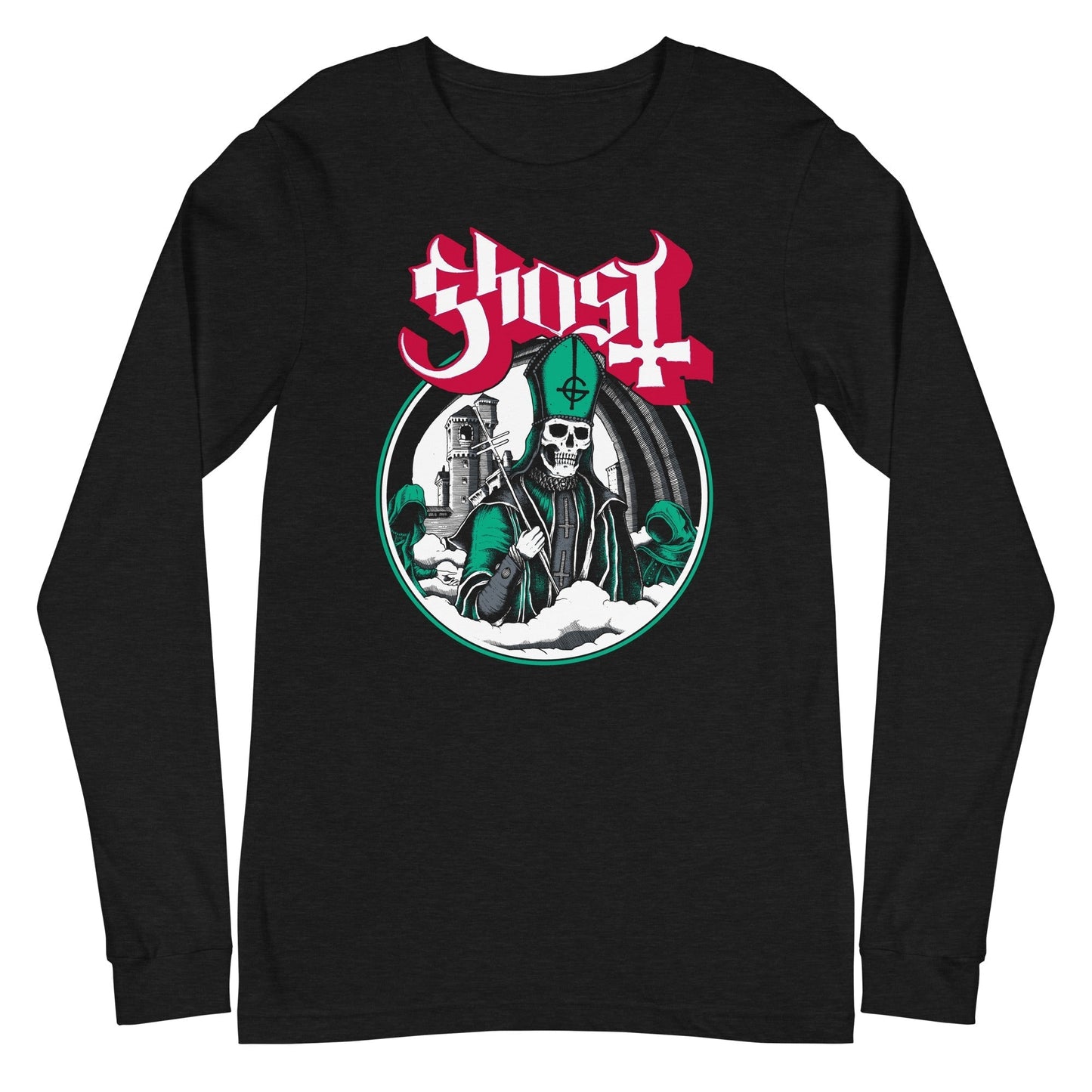 MerchMoment Ghost - Green With Envy Long Sleeve T-Shirt [Apparel] Black