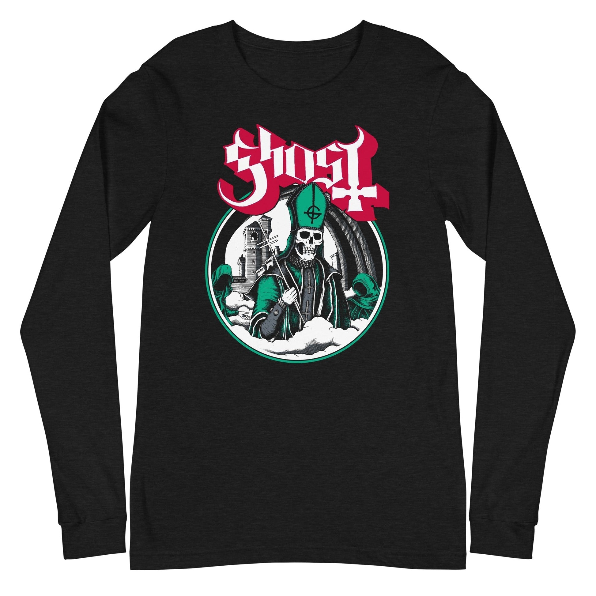 MerchMoment Ghost - Green With Envy Long Sleeve T-Shirt [Apparel] Black