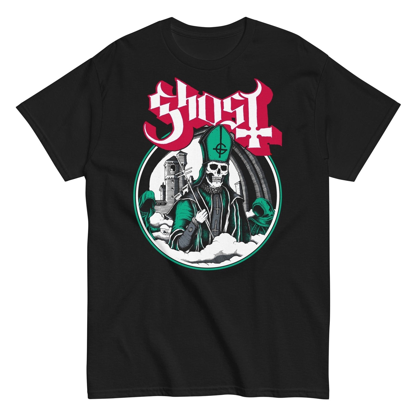 MerchMoment Ghost - Green With Envy T-Shirt [Apparel] Black