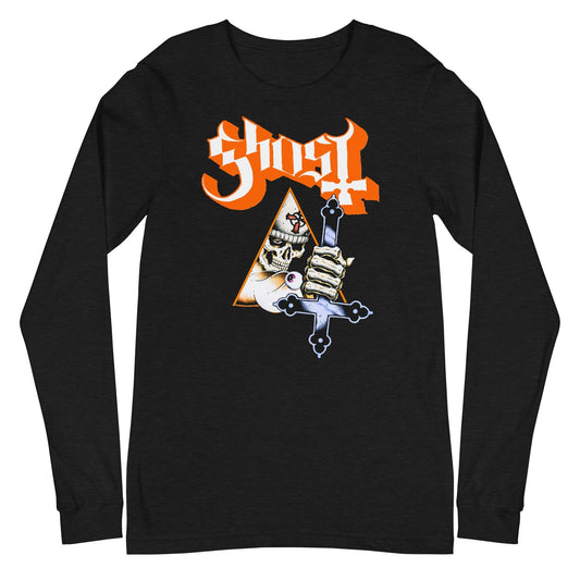 MerchMoment Ghost - Hands Up Long Sleeve T-Shirt [Apparel] Black