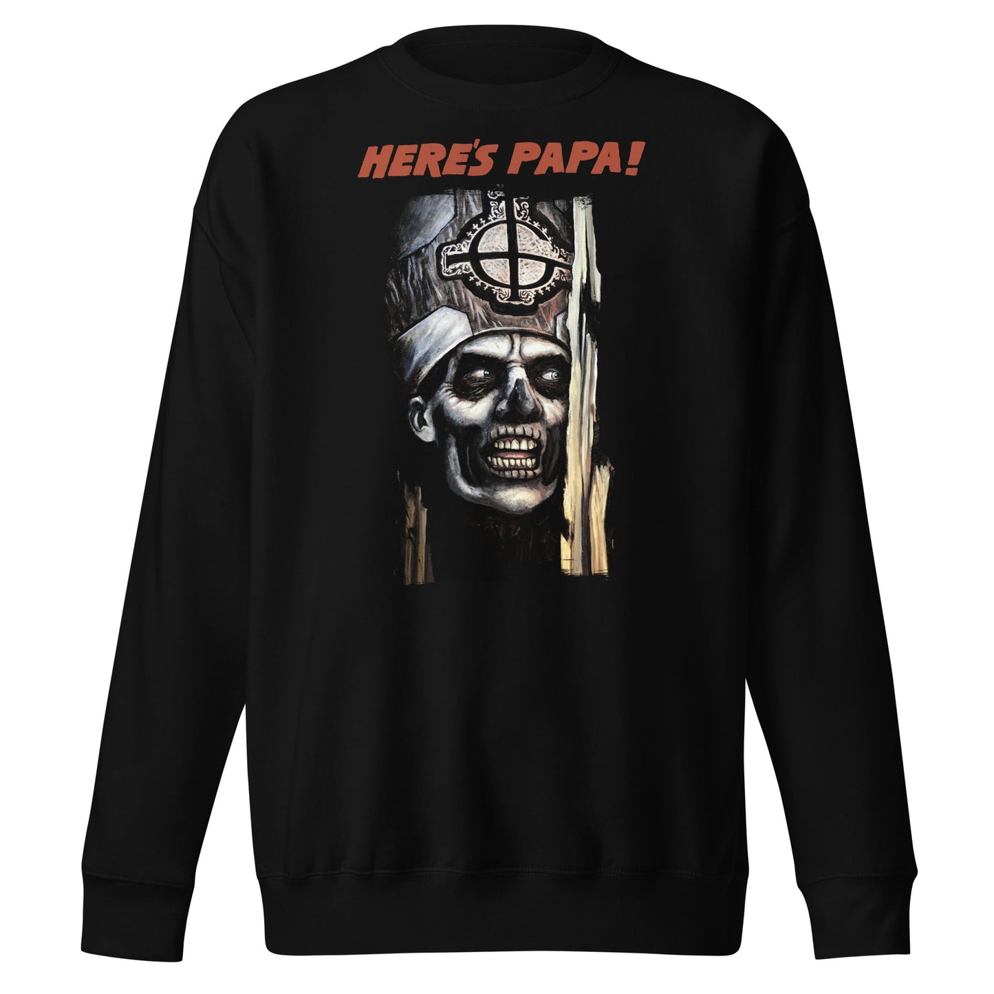 MERCHMOMENT Ghost - Here's Papa Sweatshirt [Apparel] - Rock Band Apparel