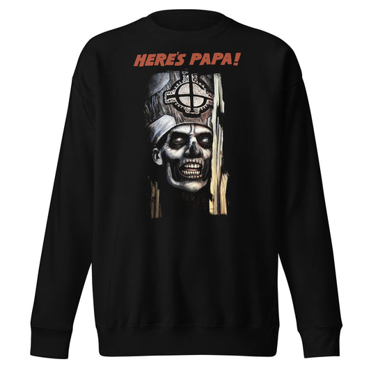 MERCHMOMENT Ghost - Here's Papa Sweatshirt [Apparel] - Rock Band Apparel