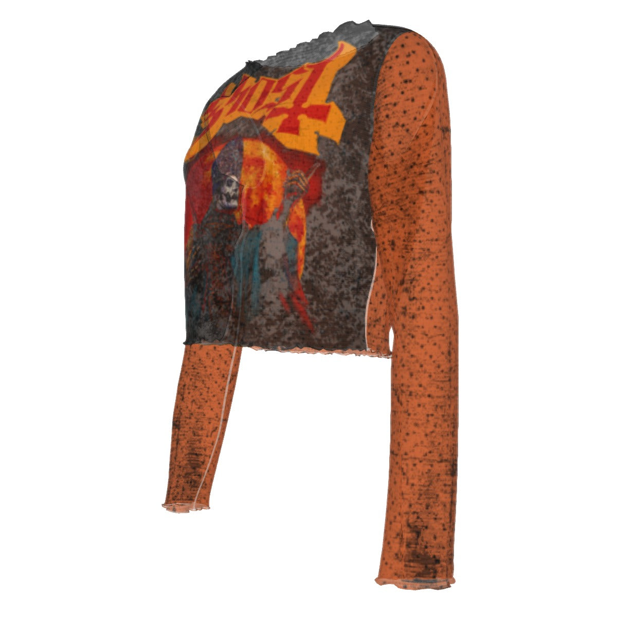 MERCHMOMENT Ghost Here's Papa Women's Mesh Top [Apparel] - Rock Band Apparel
