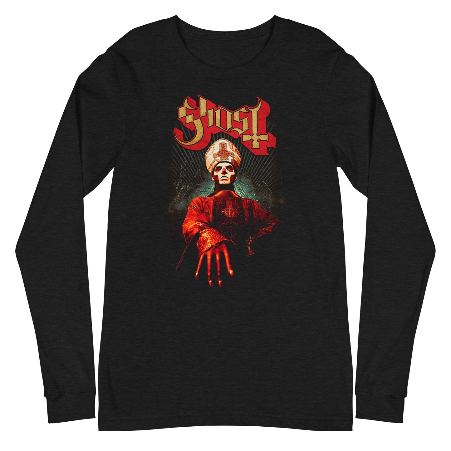 MerchMoment Ghost - Kiss the Ring Long Sleeve T-Shirt [Apparel] Black