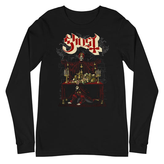 MerchMoment Ghost - Last Supper Long Sleeve T-Shirt [Apparel] Black