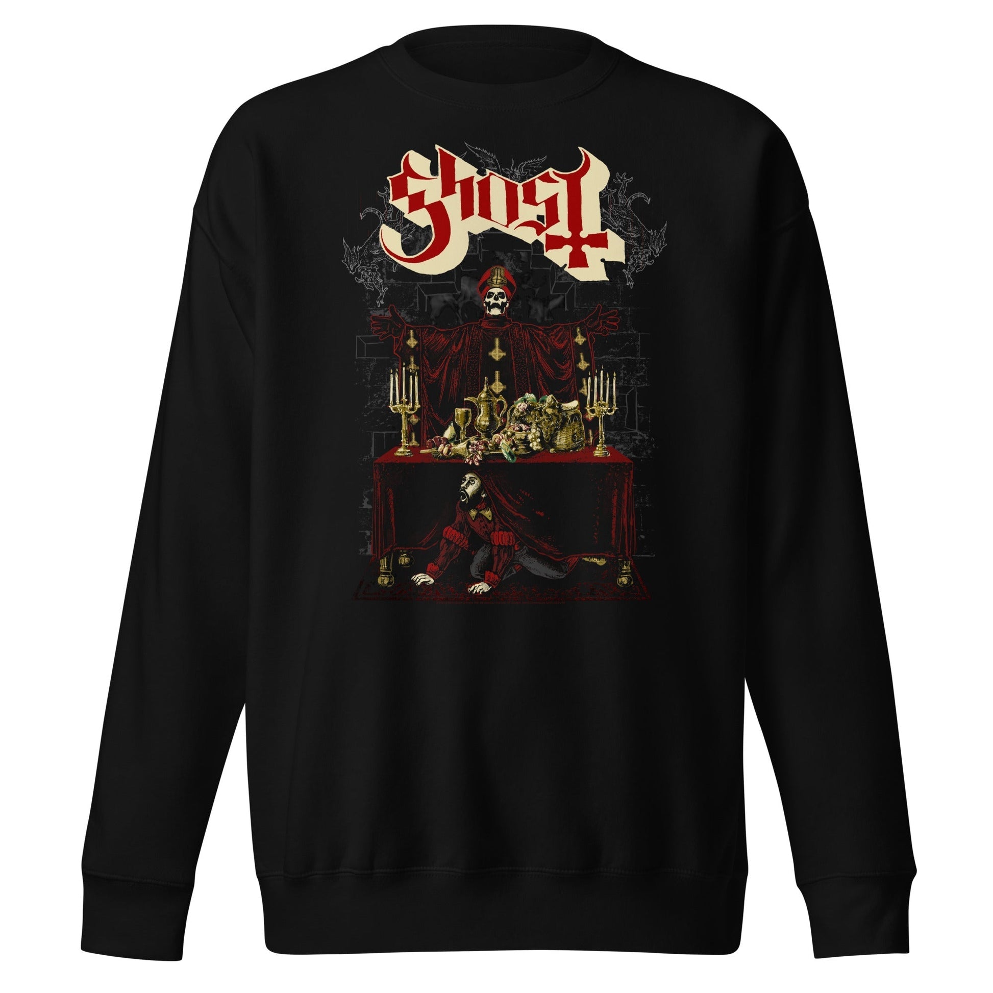 MerchMoment Ghost - Last Supper Sweatshirt [Apparel] Black