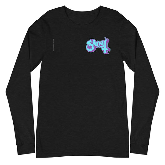 MerchMoment Ghost - Left Chest Logo Long Sleeve T-Shirt [Apparel] Black