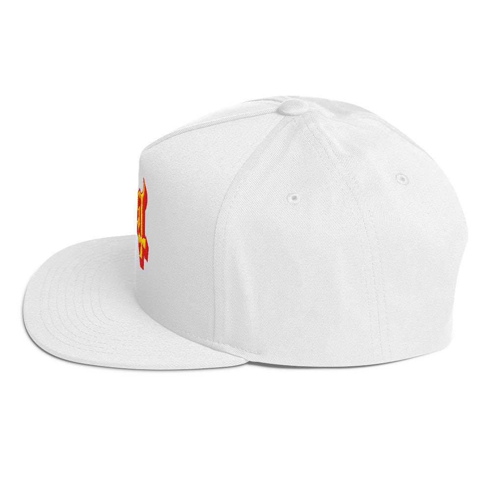 MerchMoment Ghost Logo Embroidered Snapback Hat []