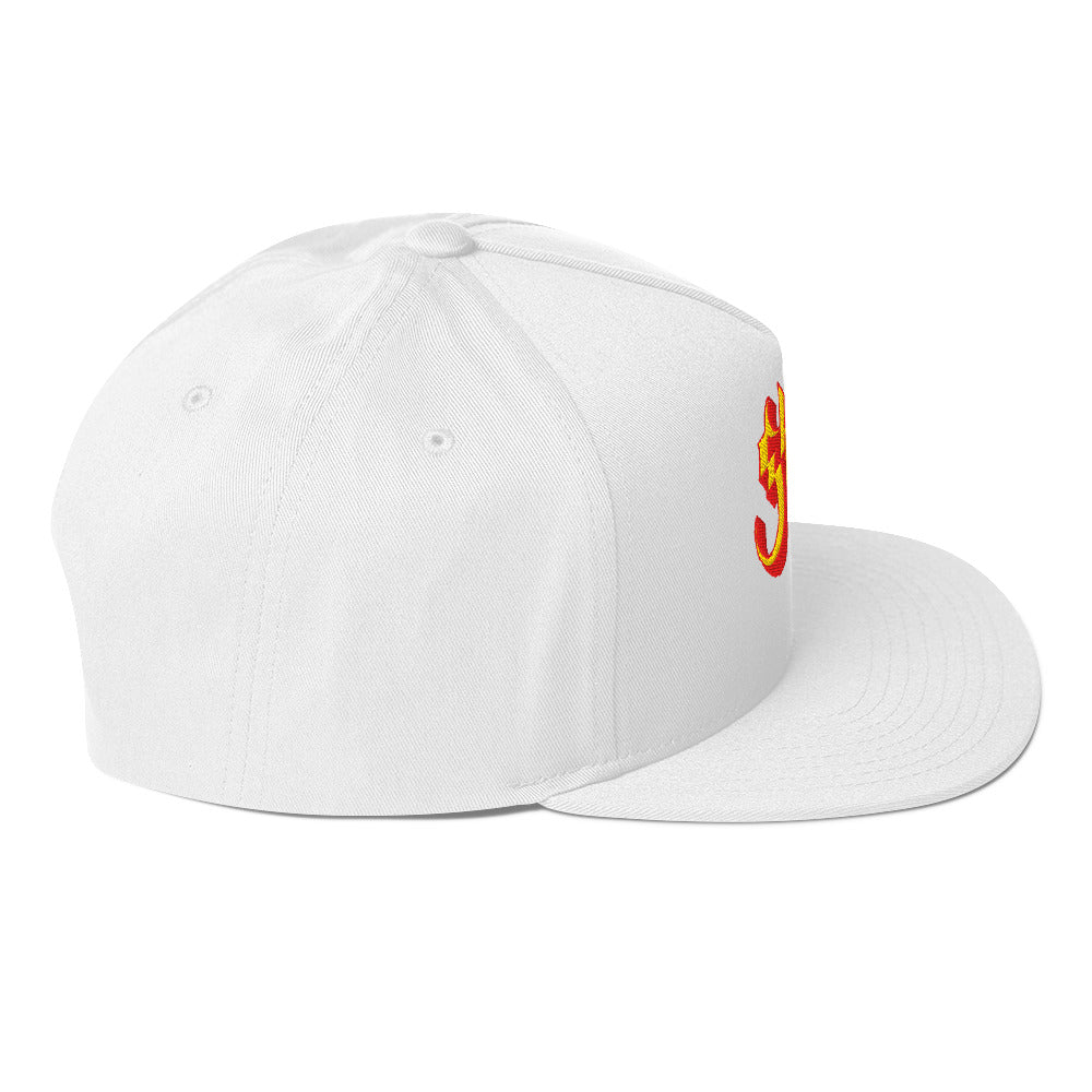 MerchMoment Ghost Logo Embroidered Snapback Hat []