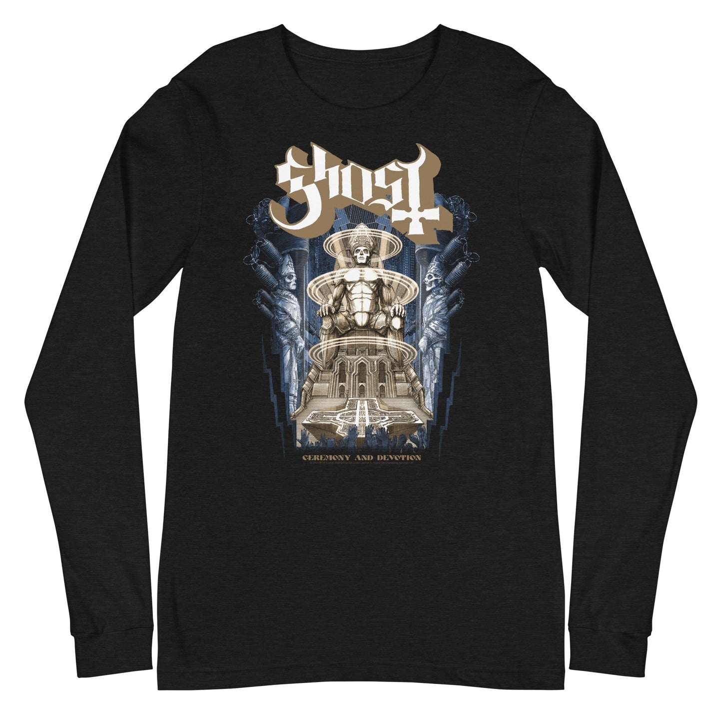 MerchMoment Ghost - Monument Long Sleeve T-Shirt [Apparel] Black