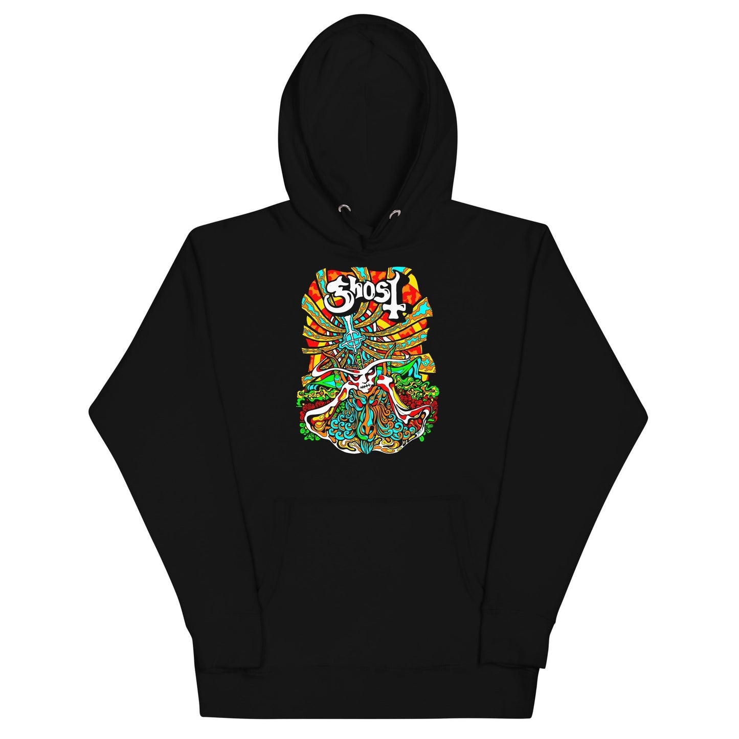 MERCHMOMENT Ghost - Psychedelic Hoodie [Apparel] - Rock Band Apparel