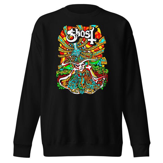 MerchMoment Ghost - Psychedelic Sweatshirt [Apparel] Black