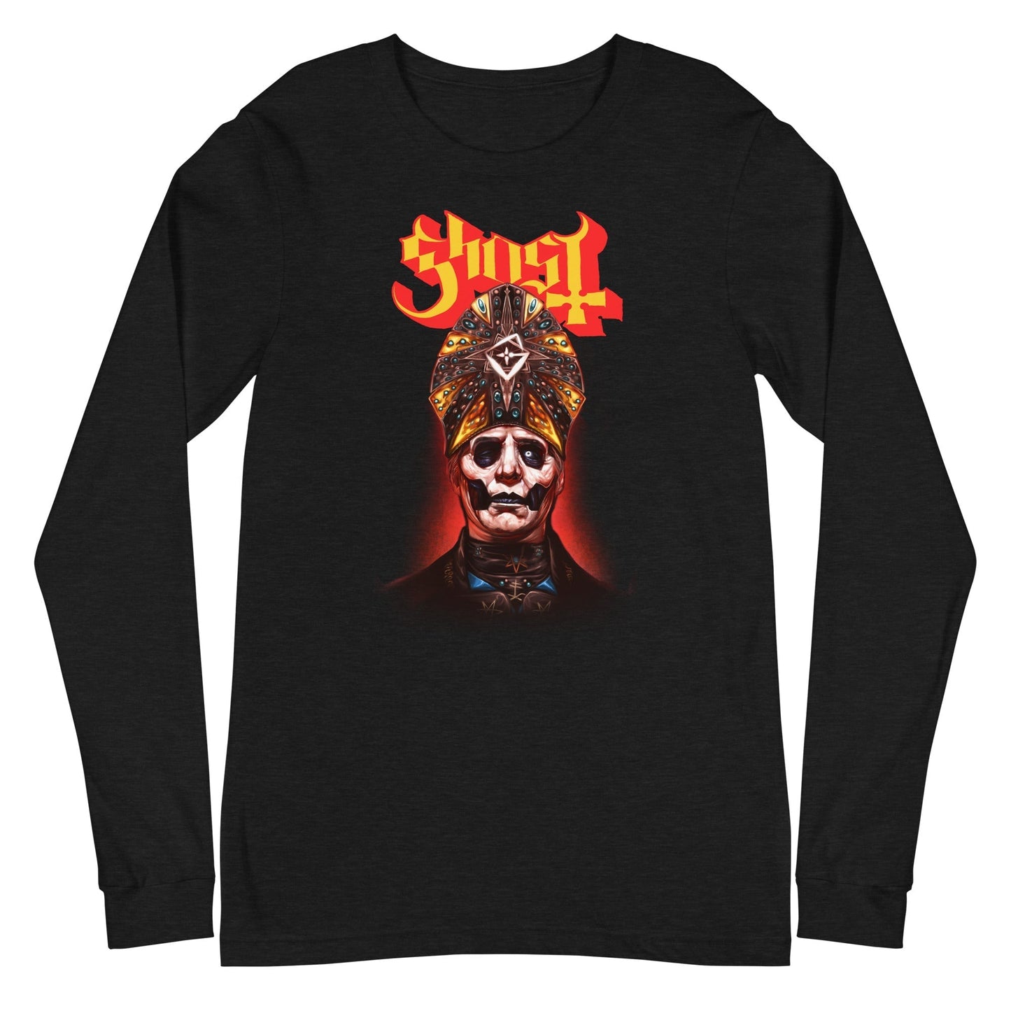 MERCHMOMENT Ghost - Red Glow Long Sleeve T-Shirt [Apparel] - Rock Band Apparel