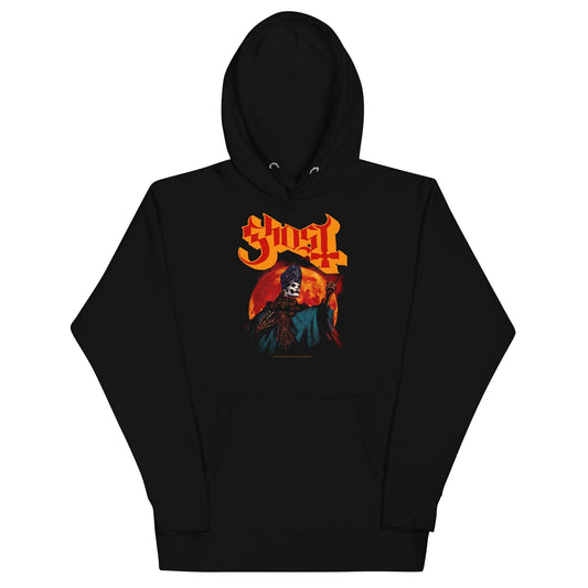 MERCHMOMENT Ghost - Red Moon Hoodie [Apparel] - Rock Band Apparel