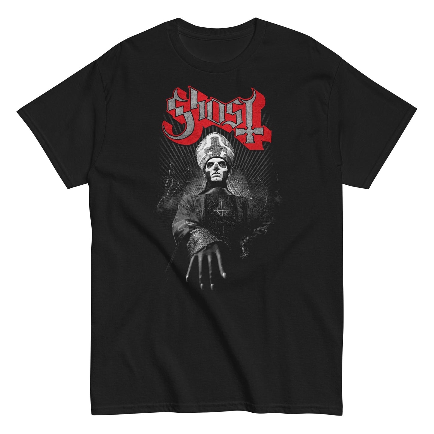 MerchMoment Ghost - Silveresque T-Shirt [Apparel] Black