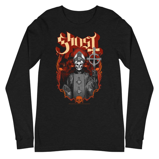 MERCHMOMENT Ghost - Skull and Robes Long Sleeve T-Shirt [Apparel] - Rock Band Apparel