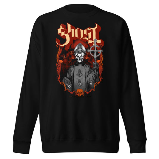 MerchMoment Ghost - Skull and Robes Sweatshirt [Apparel] Black