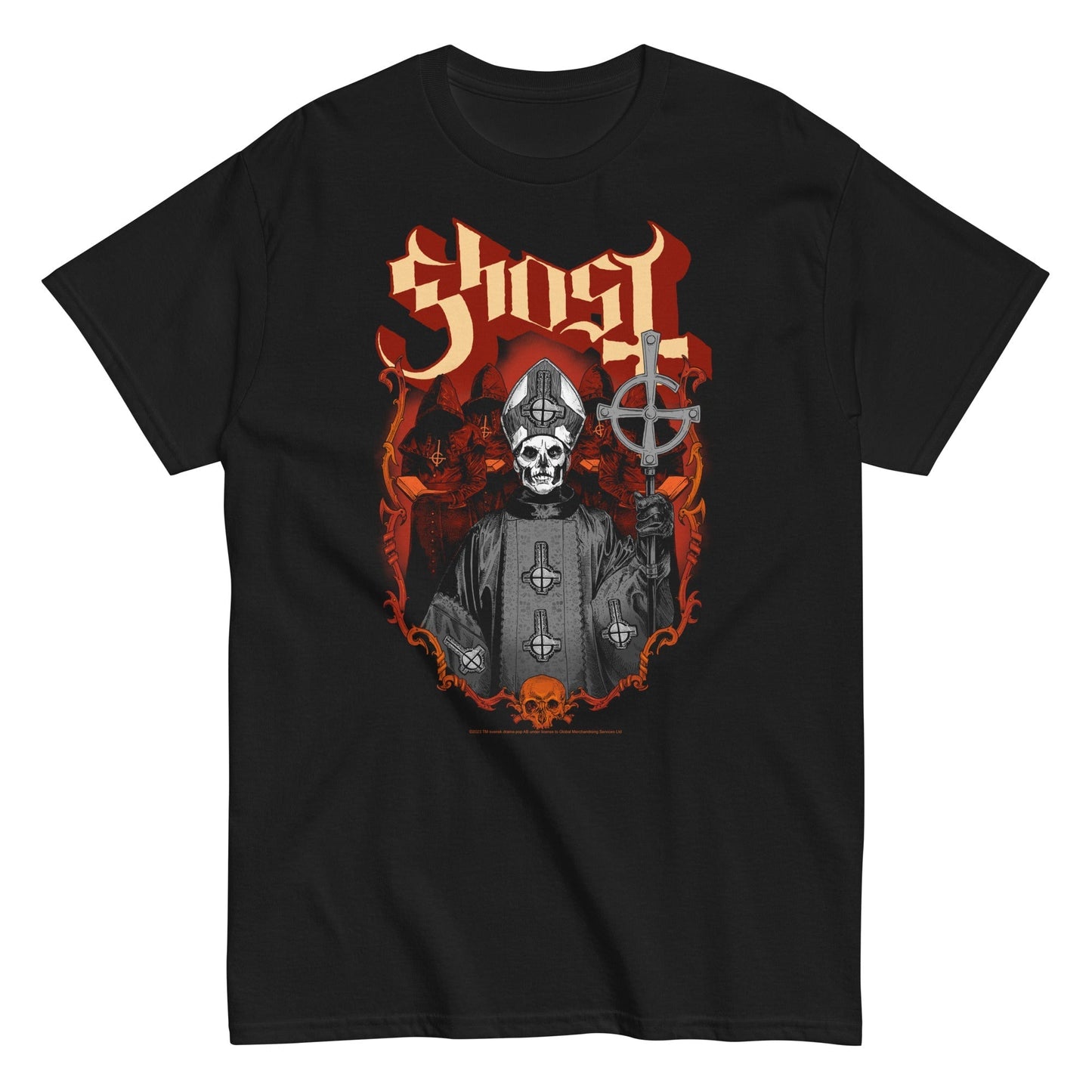 MERCHMOMENT Ghost - Skull and Robes T-Shirt [Apparel] - Rock Band Apparel