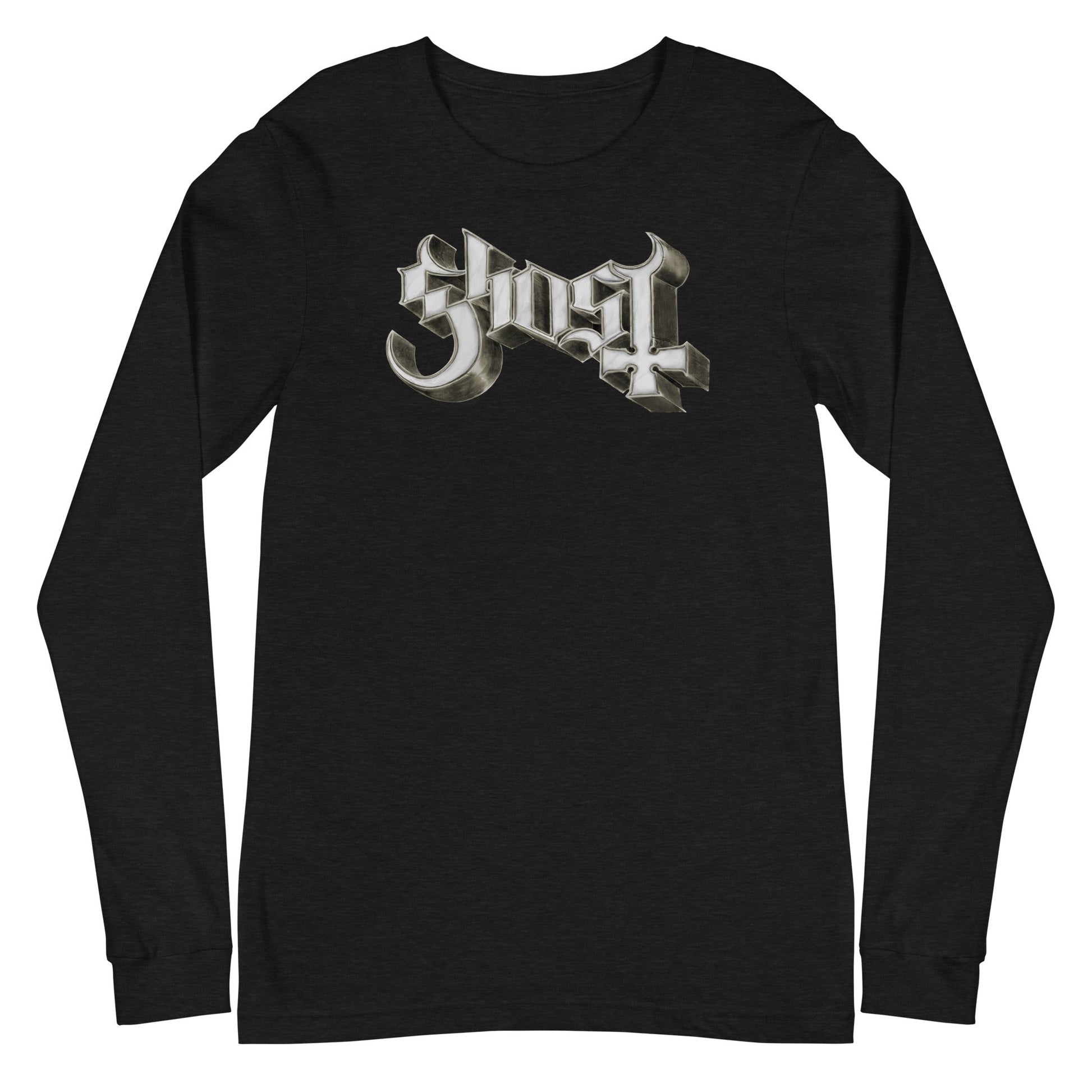 MERCHMOMENT Ghost - Sliver Logo Long Sleeve T-Shirt [Apparel] - Rock Band Apparel