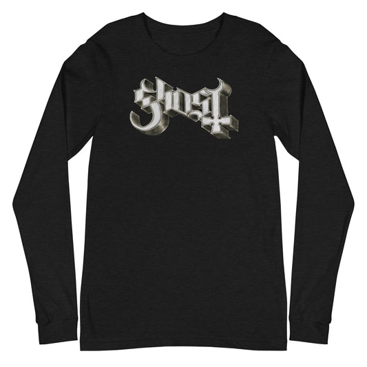 MERCHMOMENT Ghost - Sliver Logo Long Sleeve T-Shirt [Apparel] - Rock Band Apparel