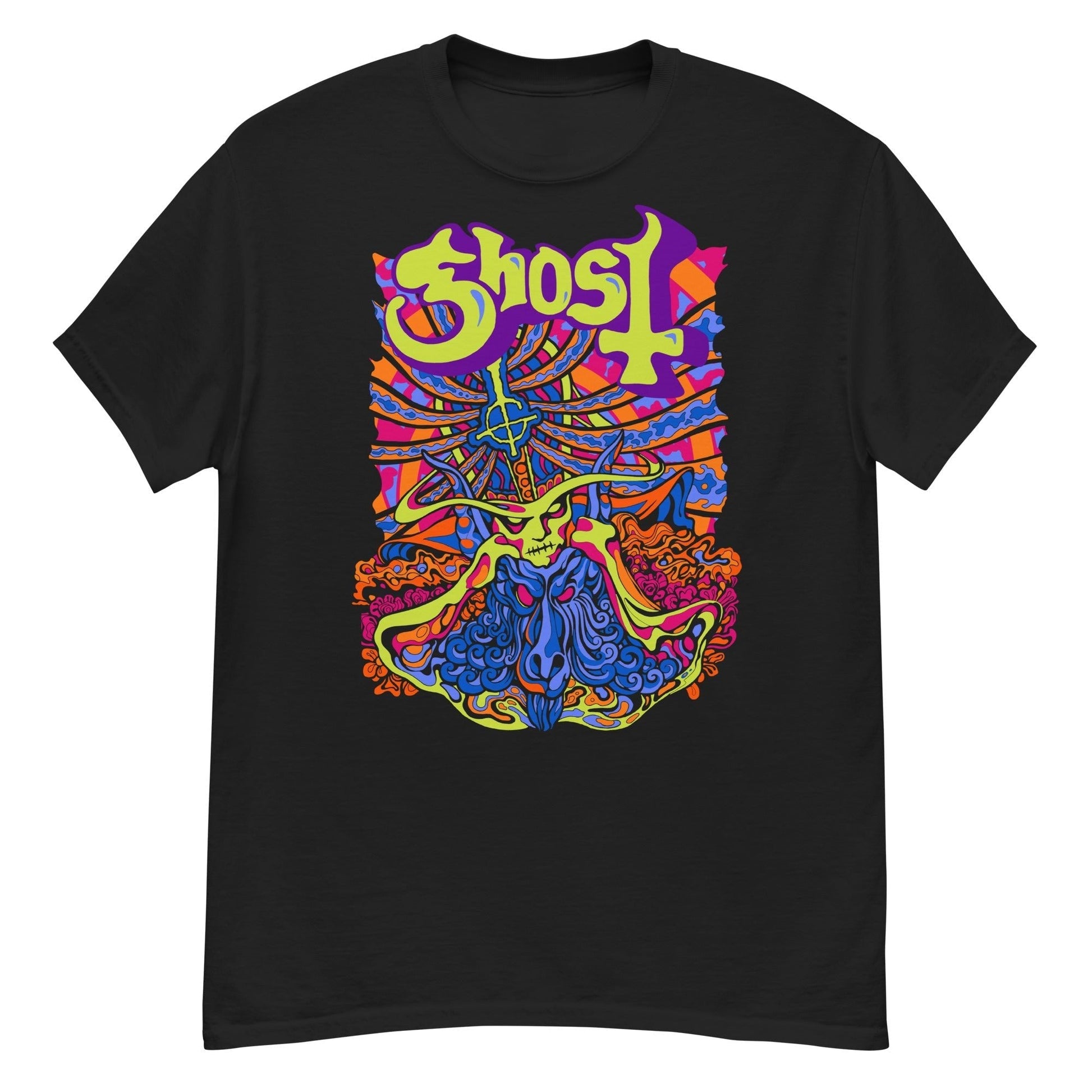 MerchMoment Ghost - Stained Glass T-Shirt [Apparel] Black