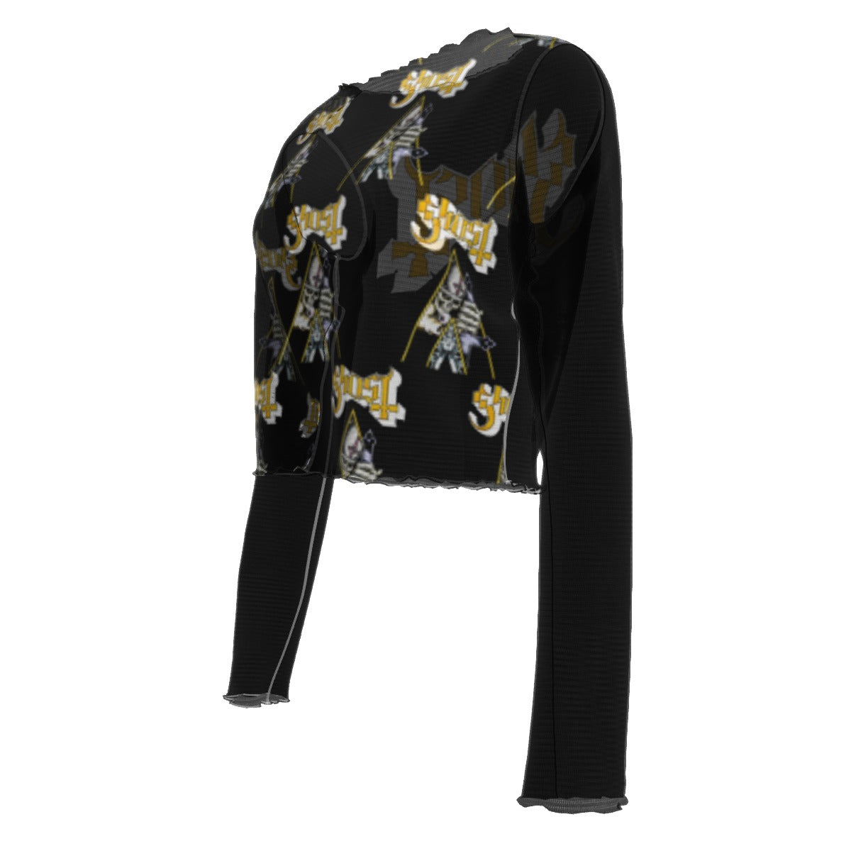 MerchMoment Ghost Triangle Women's Mesh Top [Apparel] As Shown