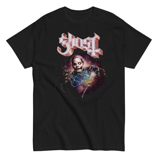 MERCHMOMENT Ghost - World Logo T-Shirt [Apparel] - Rock Band Apparel