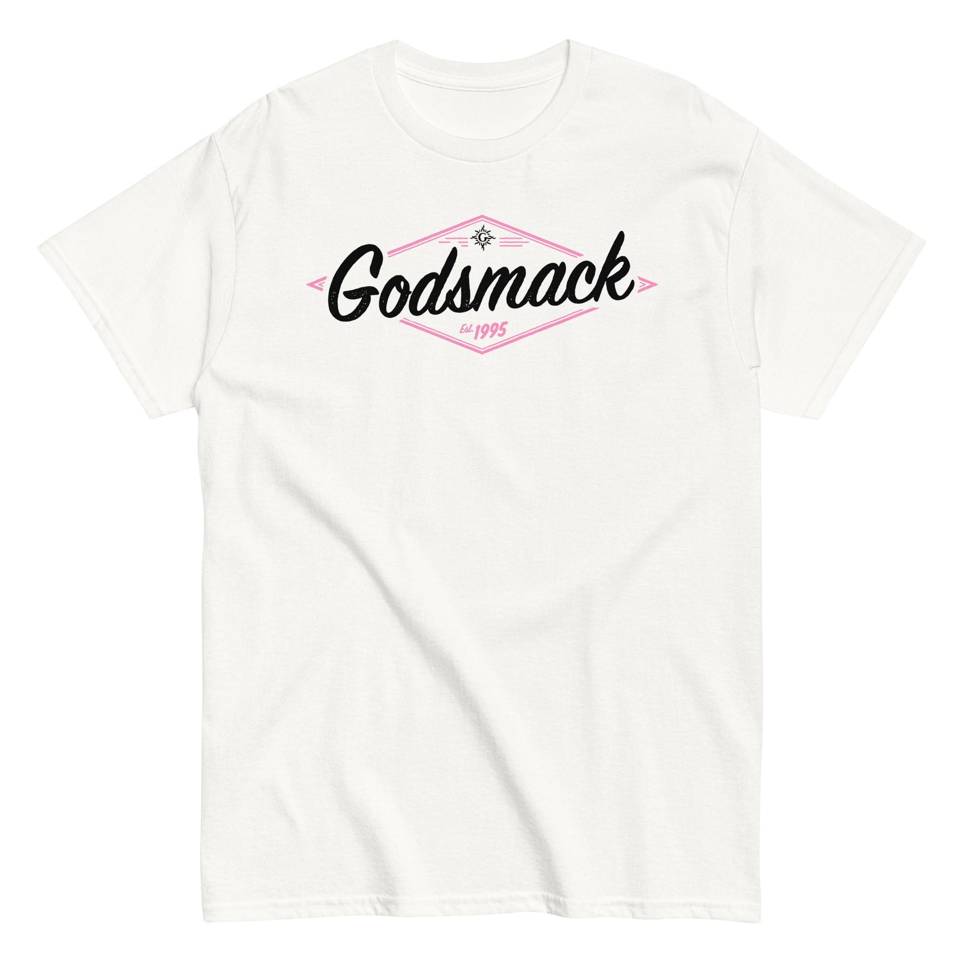 MERCHMOMENT Godsmack - Black and Pink Logo T-Shirt [Apparel] - Rock Band Apparel