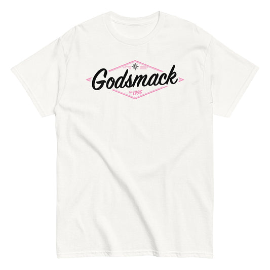 MERCHMOMENT Godsmack - Black and Pink Logo T-Shirt [Apparel] - Rock Band Apparel