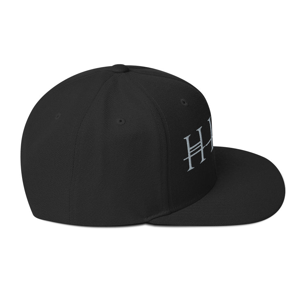 MERCHMOMENT HIM Classic Logo Black Embroidered Snap Back Hat [Hat] - Rock Band Apparel