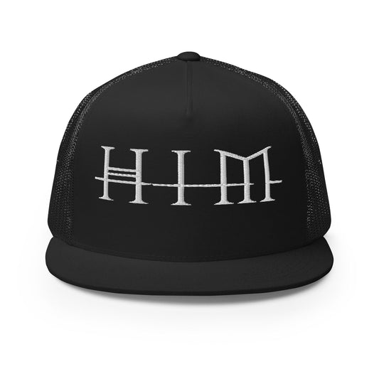 MERCHMOMENT HIM Classic Logo Embroidered Trucker Hat [Apparel] - Rock Band Apparel