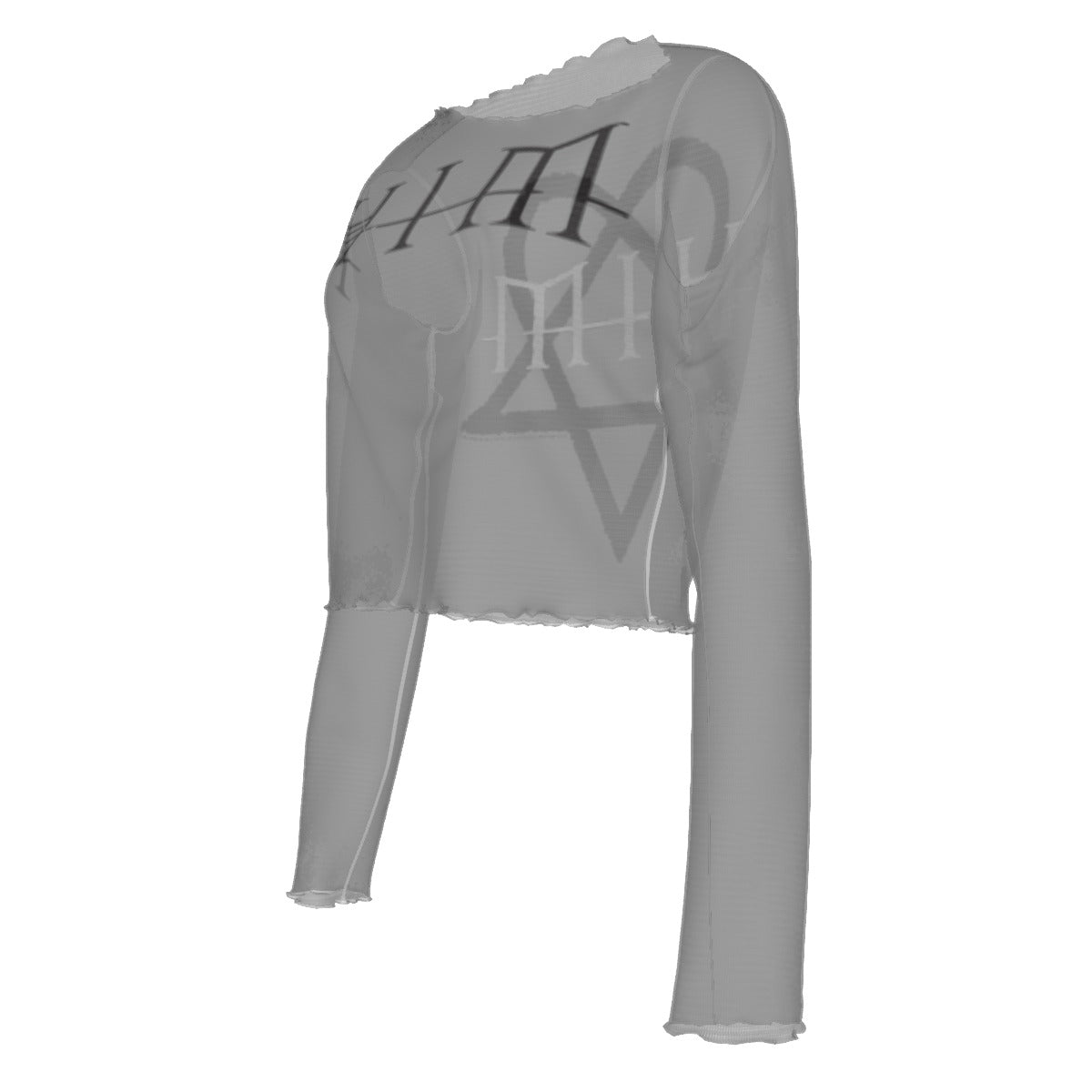 MerchMoment Him Heart Star Women's Mesh Top [Apparel] As Shown