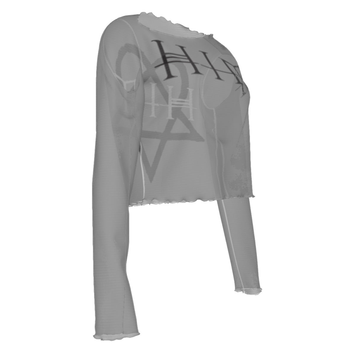 MerchMoment Him Heart Star Women's Mesh Top [Apparel] As Shown